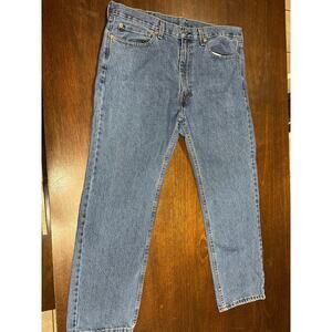 Levi 505 Jeans Men 38x30 Classic Academia Twee Western Cowboy Aztec Minimalist